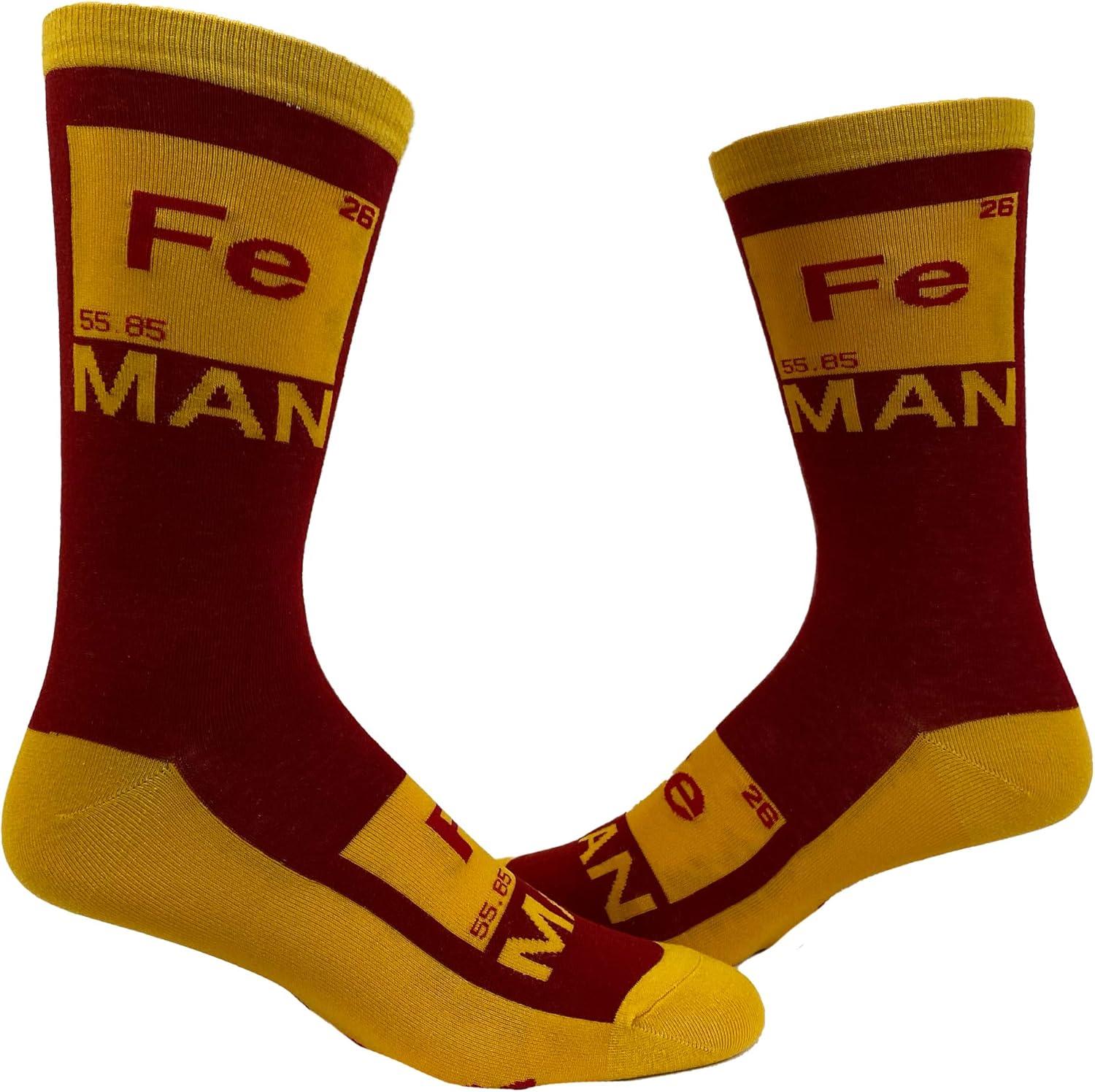 imageCrazy Dog TShirts Mens Funny Science Socks With Awesome Graphics for MenScience 4 Pack