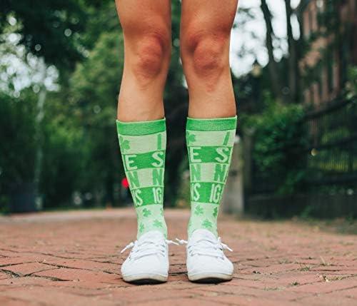 imageCrazy Dog TShirts Womens I Clover Shenanigans Socks Funny Saint St Patricks Day Irish Footwear