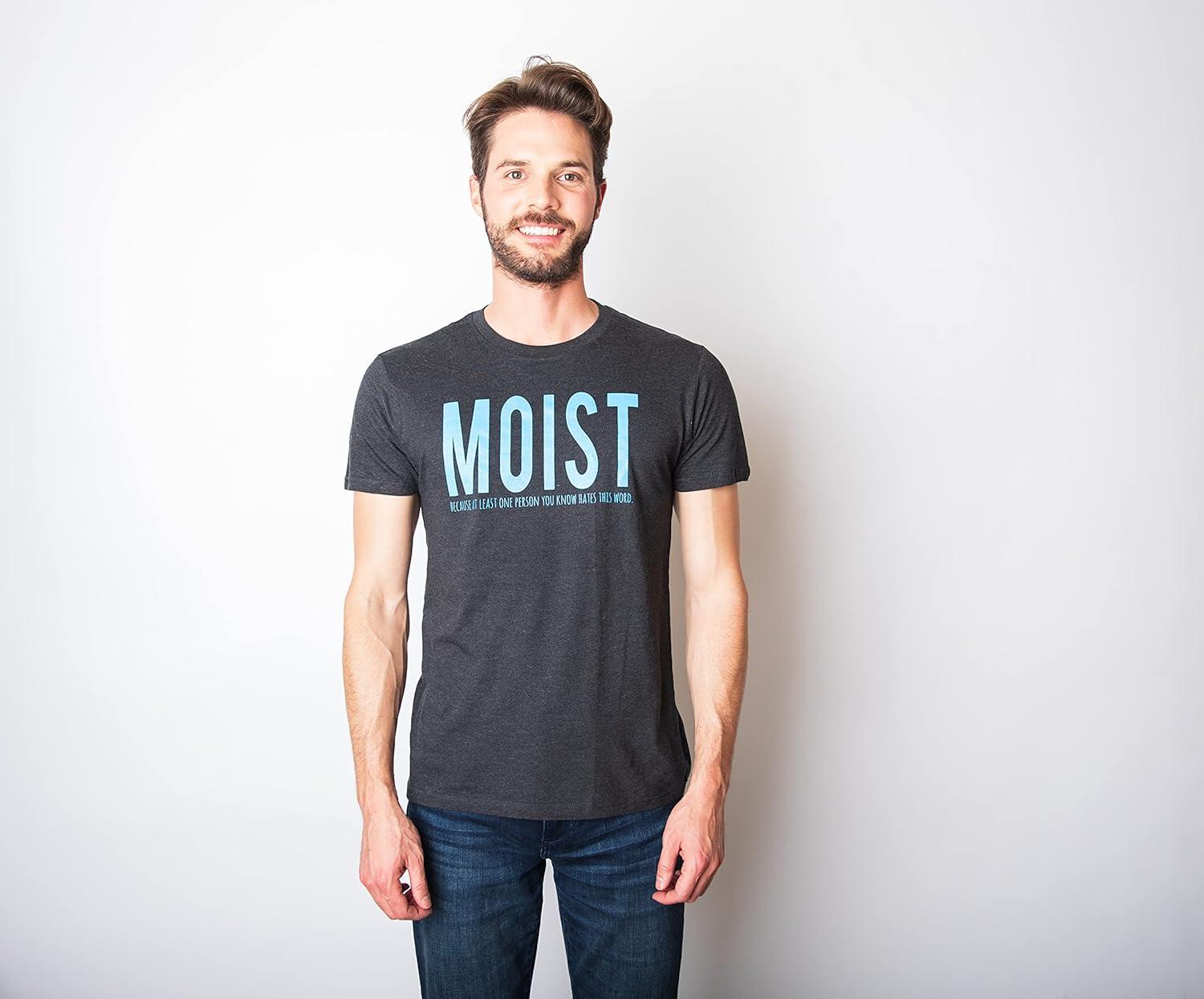 imageFunny Mens Shirts Sarcastic Tees with Funny Sayings and Cool Designs for GuysHeather Black Moist