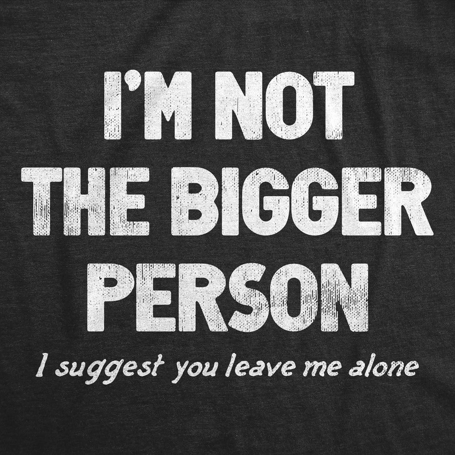 imageFunny Mens Shirts Sarcastic Tees with Funny Sayings and Cool Designs for GuysHeather Black Not Bigger