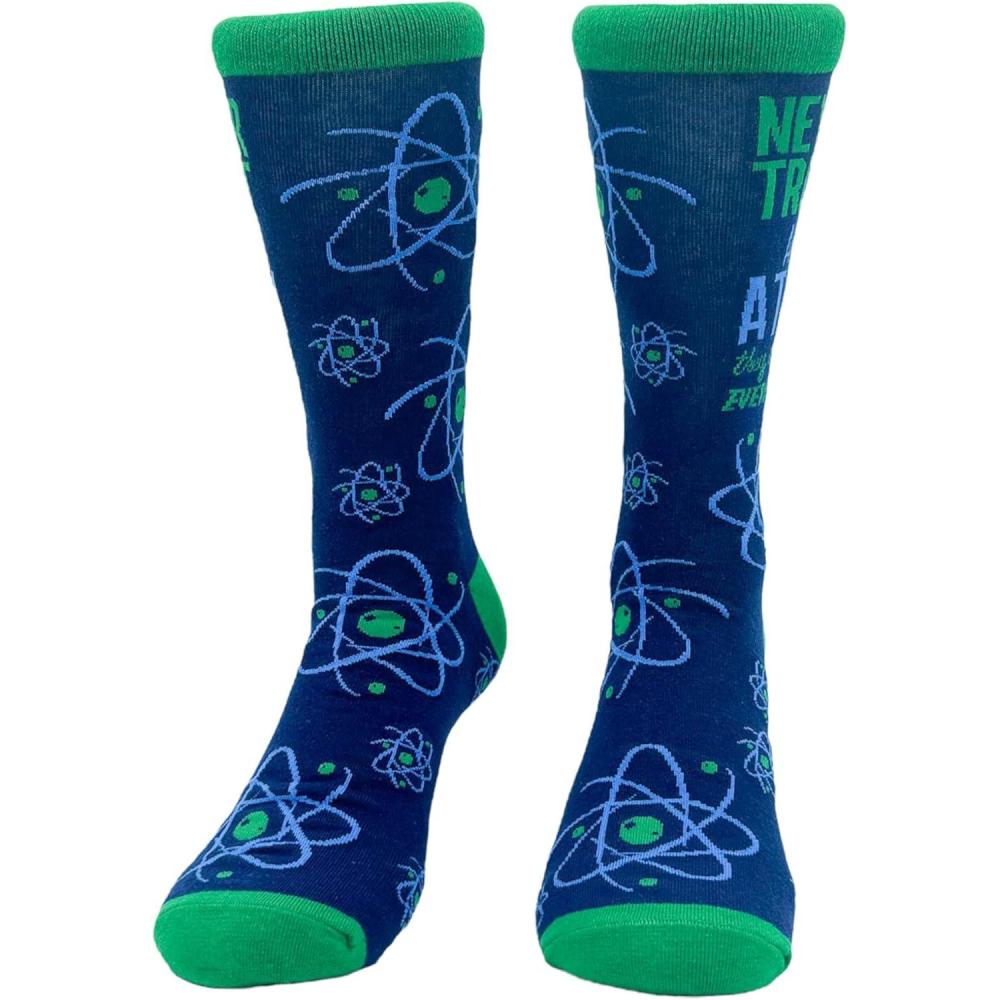 imageCrazy Dog TShirts Mens Funny Science Socks With Awesome Graphics for MenAtom