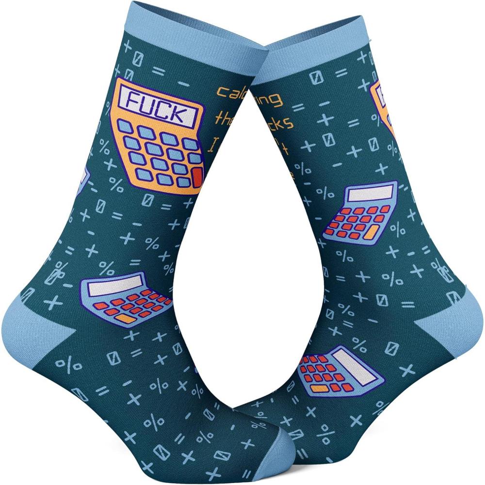 imageCrazy Dog TShirts Mens Funny Science Socks With Awesome Graphics for MenBlue