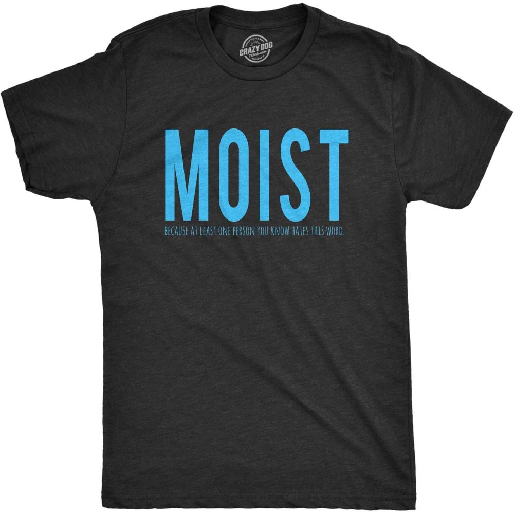 imageFunny Mens Shirts Sarcastic Tees with Funny Sayings and Cool Designs for GuysHeather Black Moist