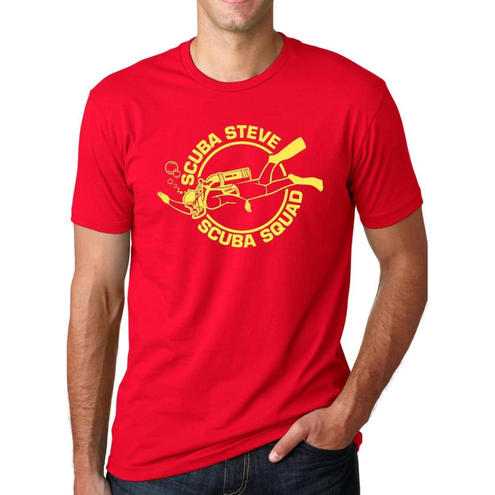 imageScuba Steve Scuba Squad T Shirt Funny Vintage 90s Hilarious Retro Saying CoolRed