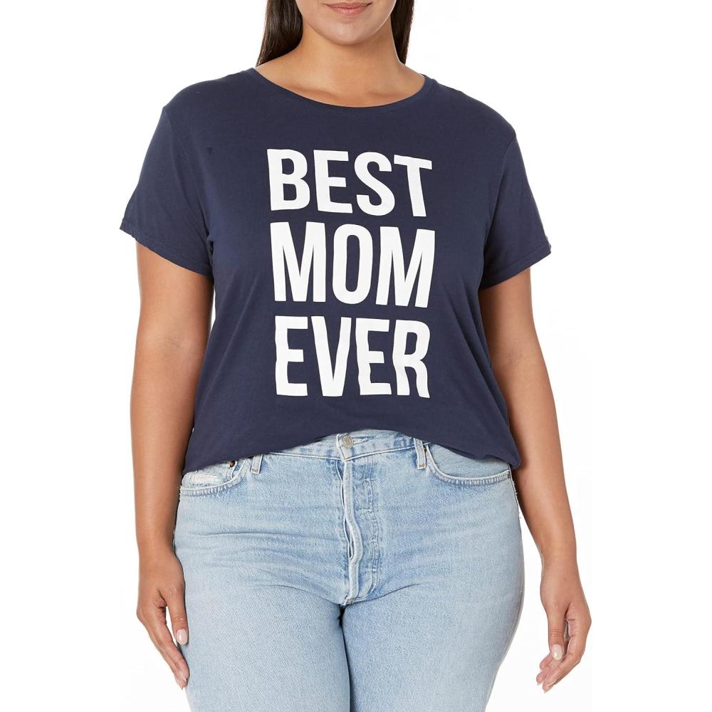 imageWomens Best Mom Ever T Shirt Funny Mama Gift Mothers Day Cute Life Saying TeesHeather Navy
