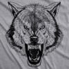 Ask Me About My Wolf Flip T Shirt Cool Design Funny Saying Novelty Graphic(Light Heather Grey)