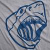 Ask Me Why I’m Jawsome T Shirt Funny Flip Up 70s Shark Movie Tee(Light Heather Grey)