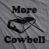 Crazy Dog Mens More Cowbell T Shirt Funny Novelty Tee(Dark Heather Grey – More Cowbell)