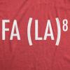 Crazy Dog Men’s T Shirt FA LA LA 8 Christmas Carol Holiday Graphic Novelty Tee(Heather Red – Fa La)