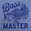 Crazy Dog Mens T Shirt Funny Fishing Joke Tees Novelty Fisherman Shirts(Light Heather Blue – Bass Master)