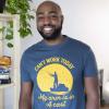 Crazy Dog Mens T Shirt I Can’t Work Today My Arm is in A Cast Funny Fishing Fathers Day Tee(Heather Navy)
