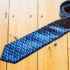 Crazy Dog T-Shirts Funny Fish Tie for Men – Blue Shark Pattern Print Necktie – Fun Novelty Gift for Fishermen Ocean Animal Lovers – Humorous Office Casual Wear or Theme Party Outfit Accessory