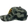 Crazy Dog T-Shirts Funny Fishing Hats Hilarious Fish Graphic Caps(Camo – My Arm is in a Cast)