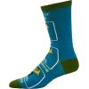 Crazy Dog T-Shirts Funny Mens Fishing Socks Cool Boat Crews for Anglers with Rods(Chance of Fishing)