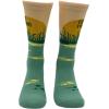 Crazy Dog T-Shirts Funny Mens Fishing Socks Cool Boat Crews for Anglers with Rods(F-off Im Fishing)