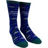 Crazy Dog T-Shirts Funny Mens Fishing Socks Cool Boat Crews for Anglers with Rods(Okayest Fisherman)
