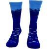 Crazy Dog T-Shirts Funny Mens Fishing Socks Cool Boat Crews for Anglers with Rods(Those Who Bait)