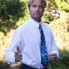 Crazy Dog T-Shirts Funny Sports Ties for Men Novelty Graphic Ties for Golf Fishing and Exercise Guys(Eat Sleep Fish)