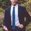 Crazy Dog T-Shirts Funny Sports Ties for Men Novelty Graphic Ties for Golf Fishing and Exercise Guys(Jerk Rod)