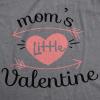 Crazy Dog T-Shirts Maternity Moms Little Valentines Day Cute Announcement Baby Pregnancy T Shirt(Dark Heather Grey)