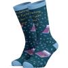Crazy Dog T-Shirts Mens Funny Science Socks With Awesome Graphics for Men(Blue)