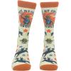 Crazy Dog T-Shirts Mens Funny Science Socks With Awesome Graphics for Men(First Rodeo)