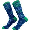 Crazy Dog T-Shirts Mens Funny Science Socks With Awesome Graphics for Men(Science 4 Pack)