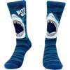 Crazy Dog T-Shirts Men’s Shark Socks Funny Sarcastic Shark Week Graphic Footwear for Men(Bite Me)