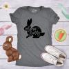 Crazy Dog T-Shirts Womens Mama Bunny T Shirt Cute Adorable Easter Gift Faith Tee for Ladies(Dark Heather Grey)