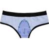 Crazy Dog T-Shirts Womens Shark Panties Funny Shark Bite Bikini Brief Vacation Graphic Underwear For Ladies(Blue)
