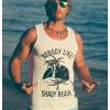 Crazy Dog T-Shirts womens mens 017shadybeachtnk(White)