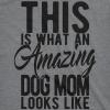 Crazy Dog Womens Funny Mom T Shirts Novelty Sports and Sarcastic Motherhood Tees for Amazing Moms(Dark Heather Grey – Amazing Dog Mom)