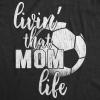 Crazy Dog Womens Funny Mom T Shirts Novelty Sports and Sarcastic Motherhood Tees for Amazing Moms(Heather Black – Soccer Mom Life)