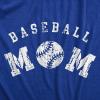 Crazy Dog Womens Funny Mom T Shirts Novelty Sports and Sarcastic Motherhood Tees for Amazing Moms(Heather Royal – Baseball Mom)