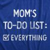 Crazy Dog Womens Funny Mom T Shirts Novelty Sports and Sarcastic Motherhood Tees for Amazing Moms(Heather Royal – to Do List)