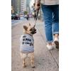 Funny Dog Shirt – My Human is Single Graphic Tee – Soft Cotton Pet Apparel Valentines Day Gift for Small Medium Large Dogs Gray, L(XX-Large)