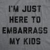 Funny Mom T Shirts Sarcastic Mothers Day Tees for The Best Mom Ever(Dark Heather Grey – Embarrass Kids)