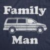 Manly Dad Shirts Funny Father’s Day T-Shirts for Dads – Sarcastic Tees for Rad Fathers(Heather Navy – Family Man)