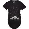 Maternity Force is Strong Funny Pregnancy T Shirt Graphic for Expecting Mothers(Black)