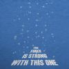 Maternity Force is Strong Funny Pregnancy T Shirt Graphic for Expecting Mothers(Heather Light Blue)
