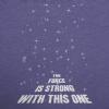 Maternity Force is Strong Funny Pregnancy T Shirt Graphic for Expecting Mothers(Heather Purple)
