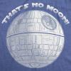Maternity Thats No Moon Cute T Shirt Funny Pregnancy Announcement Baby Bump Tee(Heather Royal)