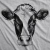 Mens Ask Me About My Cow Funny Farm Animal Flip Up T Shirt(Light Heather Grey)