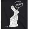 Mens Easter Bunny T Shirts Funny Bunny Tees for Guys Easter Tees for Men(Heather Black – Bite Me)