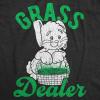 Mens Easter Bunny T Shirts Funny Bunny Tees for Guys Easter Tees for Men(Heather Black – Grass Dealer)