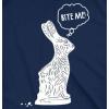 Mens Easter Bunny T Shirts Funny Bunny Tees for Guys Easter Tees for Men(Heather Navy – Bite Me)