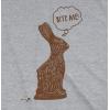 Mens Easter Bunny T Shirts Funny Bunny Tees for Guys Easter Tees for Men(Light Heather Grey – Bite Me)