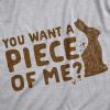 Mens Easter Bunny T Shirts Funny Bunny Tees for Guys Easter Tees for Men(Light Heather Grey – Piece of Me)