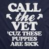 Mens Fitness Tank Call The Vet Cuz These Puppies are Sick Tanktop Funny Guns Muscles Shirt(Navy)