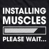Mens Fitness Tank Installing Muscles Please Wait Tanktop Funny Workout T Shirt(Black – Installing Muscles)